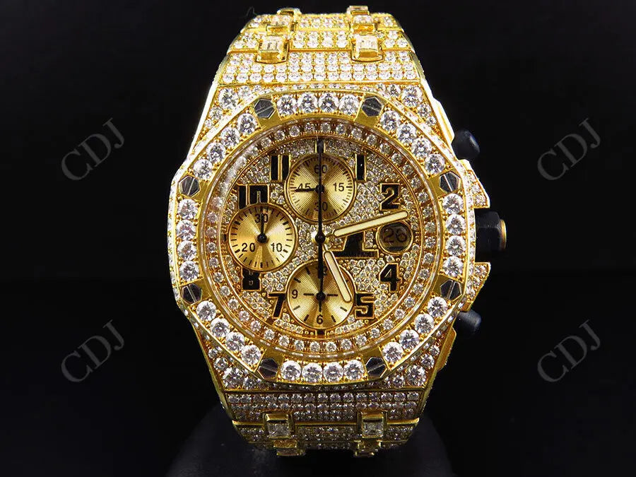 VVS Moissanite Full Iced Out AP Custom Watch customdiamjewel