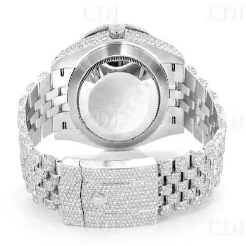 41MM Full White customized Jubilee Belt Rolex diamond Watch (16.10CTW) customdiamjewel