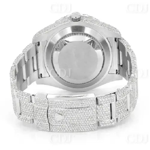 Full White Iced Out high quality Rolex Watch(18.46CTW) customdiamjewel
