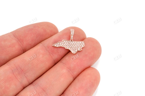 0.33CTW Diamond North Carolina State Pendant customdiamjewel