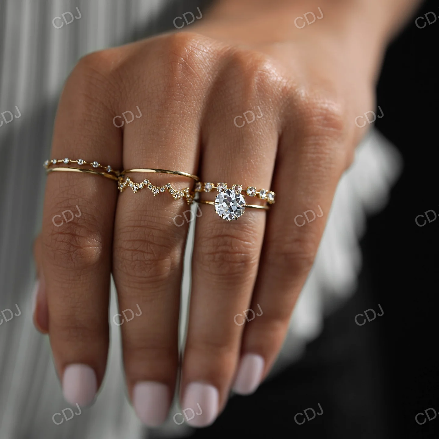 Solid Gold Full Eternity Plain Wedding Band customdiamjewel