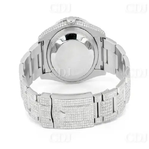 36MM Stainless Steel High Quality Rolex Moissanite Watch(16.15CTW) customdiamjewel