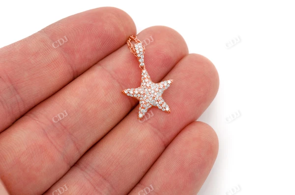 0.50CTW Starfish Diamond Pendant customdiamjewel