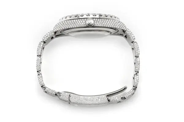 High Qulaity Iced Out Round Bezel Rolex Watch (24.88CTW) customdiamjewel