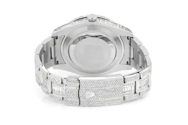 Blue Dial Hip Hop Rolex Diamond Watch At Wholesale Price (22.95CTW) customdiamjewel