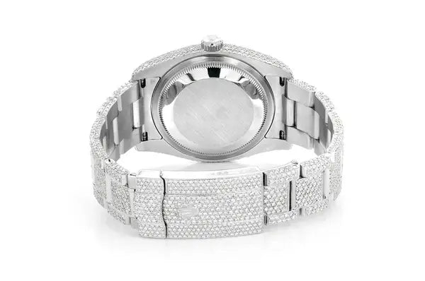 Premium Rolex Hip Hop Red Dial Moissanite Watch (16.75CTW) customdiamjewel