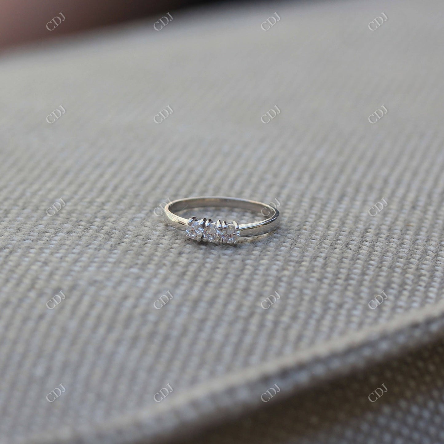0.75CTW Three Stone Lab Grown Diamond Engagement Ring customdiamjewel