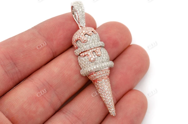 3.25CTW Unique Ice Cream Pendant customdiamjewel