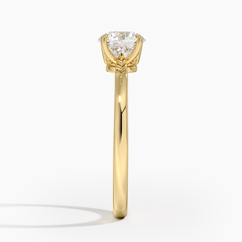 2CT Lab Grown Diamond Hand Engraved Engagement Ring customdiamjewel