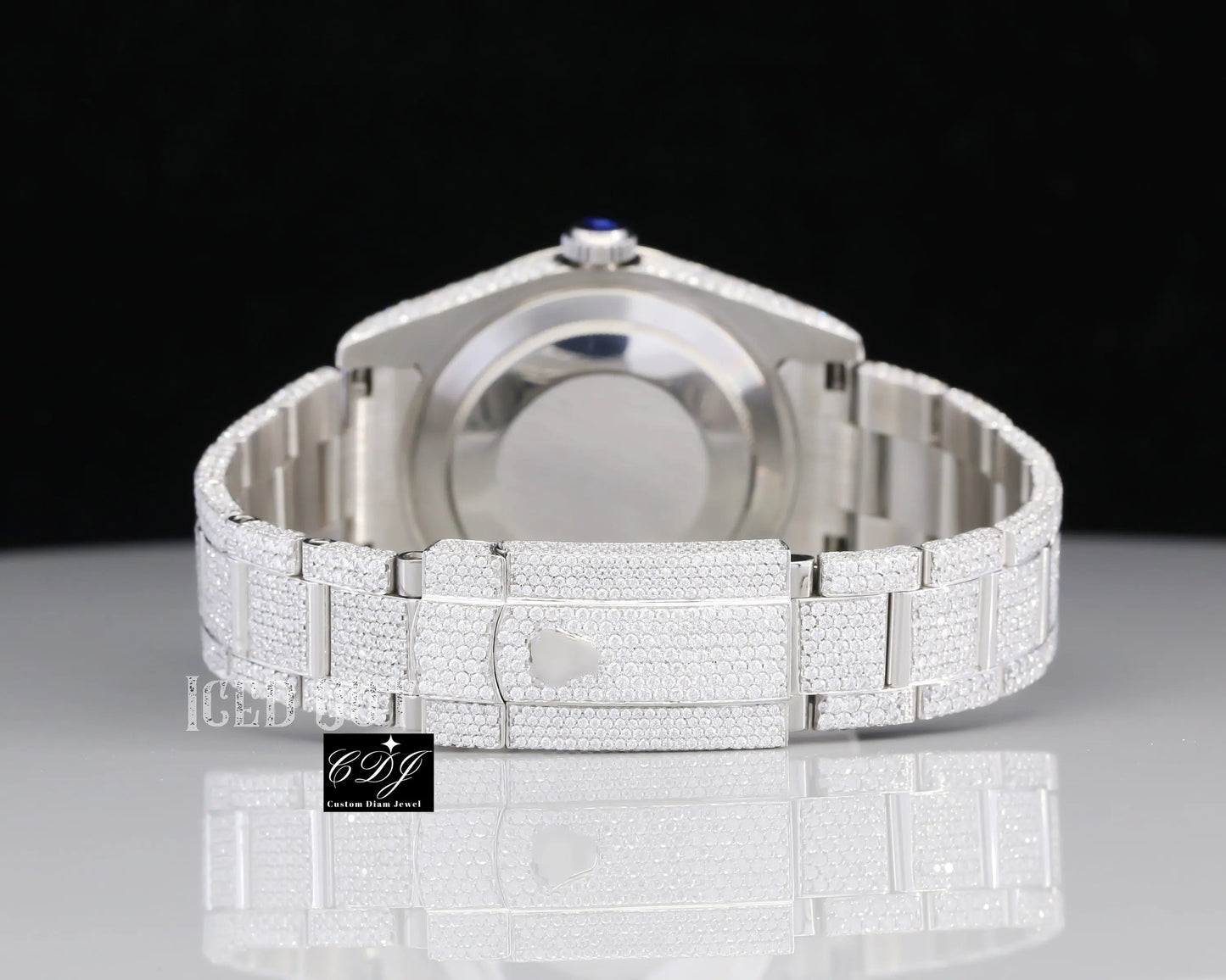 Roelx Oyster Moissanite Custom Hip Hop Watch For Men customdiamjewel