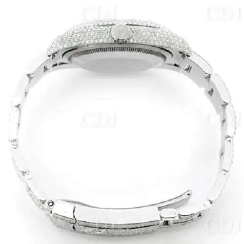 Fully Iced Out Bling Rolex Hip Hop Watch (13.11CTW) customdiamjewel