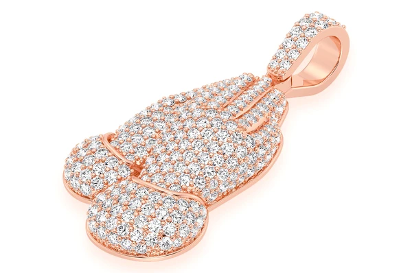 3.25CTW Prayer Hands Diamond Pendant customdiamjewel