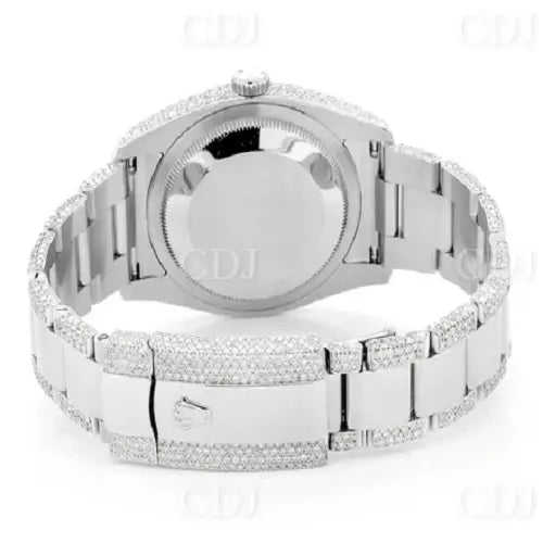 High Quality Red Deal Fully Iced Out Moissanite Hip Hop Watch (12.75CTW) customdiamjewel