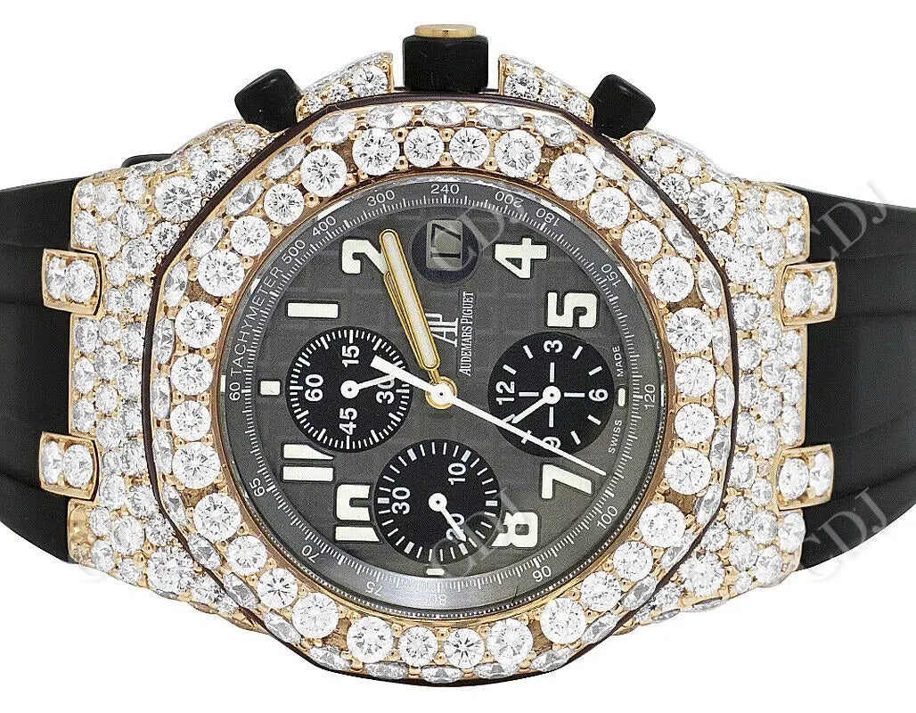 New Arrival Hip Hop Moissanite Men's Watch customdiamjewel