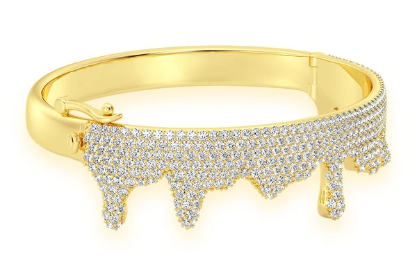 Attractive Diamond Drip Bangle Bracelet customdiamjewel