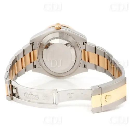 Trendy Two Tone Hip Hop Moissanite Rolex Watch (3.25CTW) customdiamjewel