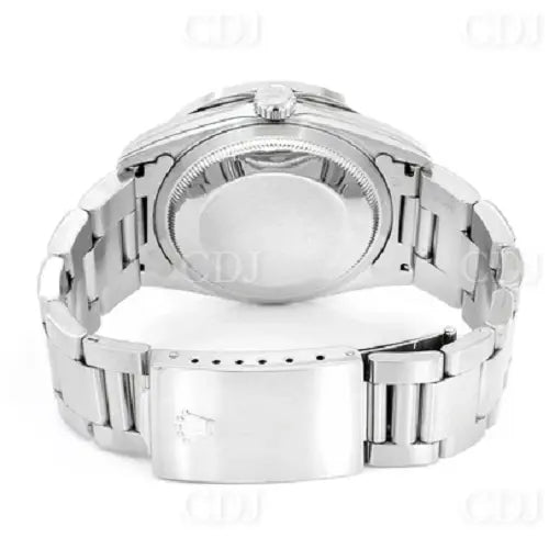 Custom Red Dial Date Just Rolex Bezel Watch For Women customdiamjewel