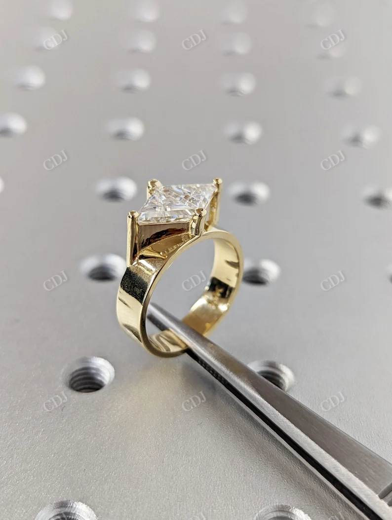 2 Carat Double Stone Engagement Trillion Cut Ring customdiamjewel
