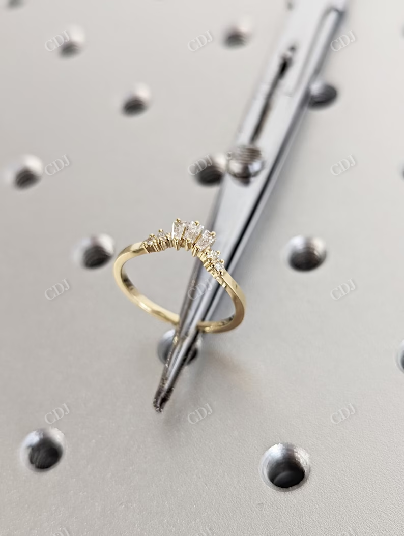 Vintage Antique Baguette Matching Stacking Band customdiamjewel