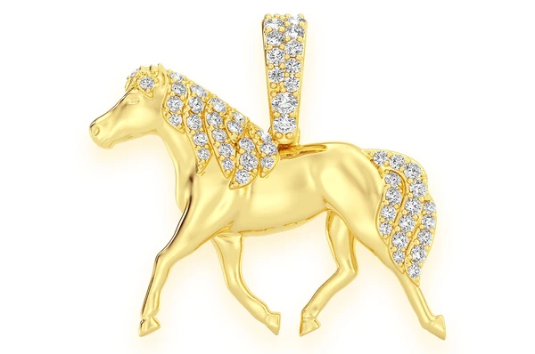 0.20CTW Horse Pendant customdiamjewel