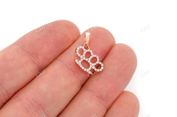 0.20CTW Brass Knuckle Angled Pendant customdiamjewel