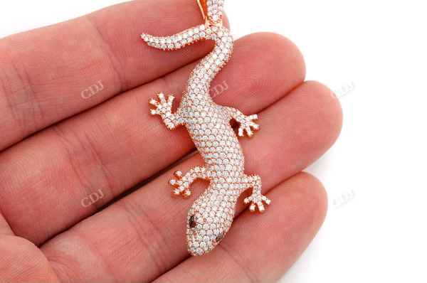 4.20CTW Hip Hop Lizard Pendant customdiamjewel