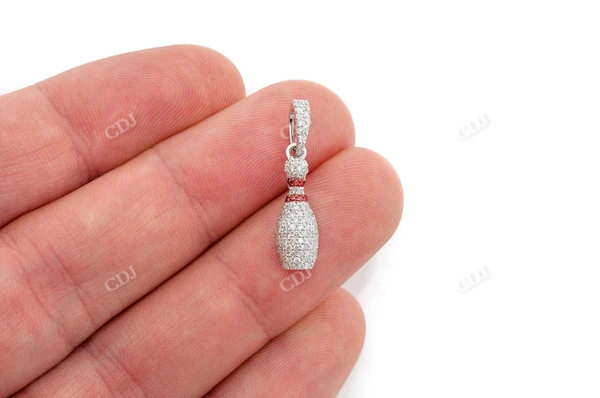 0.50CTW Bowling Pin Pendant customdiamjewel