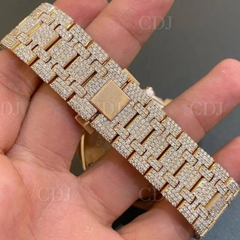 Hip Hop Arabic Dial Moissanite Ap Chrono Diamond Watch customdiamjewel