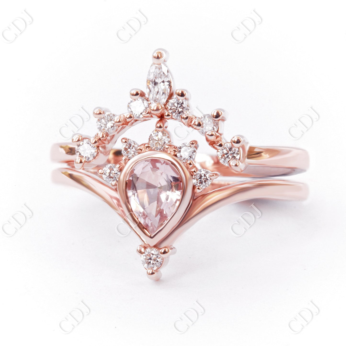 Curved Moissanite Wedding Band For Women customdiamjewel