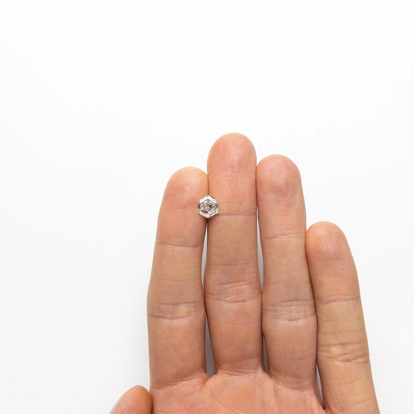 1.02CT Fancy Hexagon Cut Moissanite Polished Diamond customdiamjewel