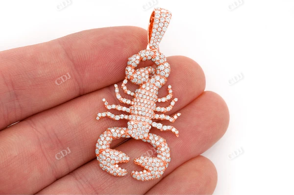3.40CTW Hanging Scorpion Pendant customdiamjewel