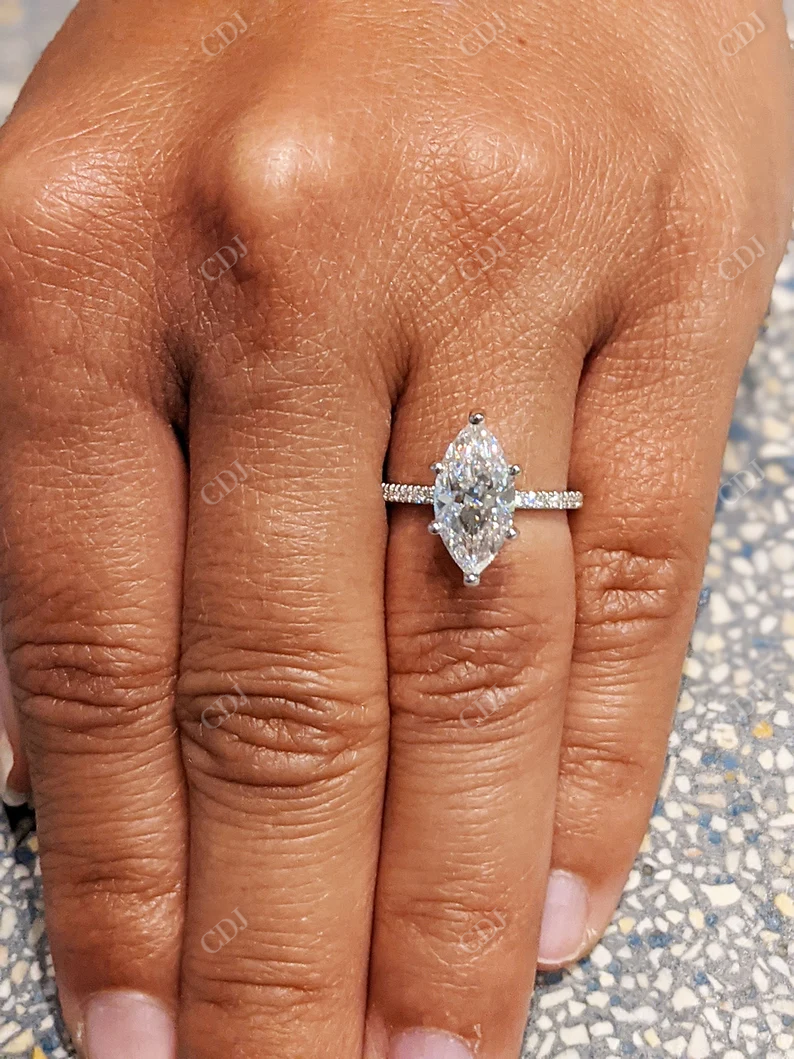 2.0CT Marquise Cut Moissanite Anniversary Ring customdiamjewel