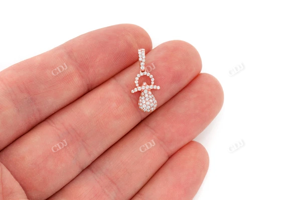 0.50CTW Diamond Pacifier Pendant customdiamjewel