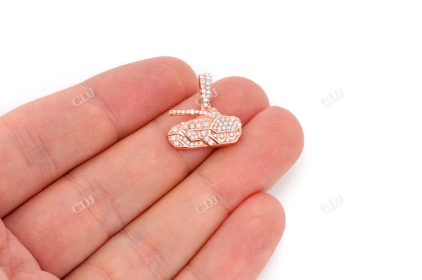 0.40CTW Military Tank Pendant customdiamjewel