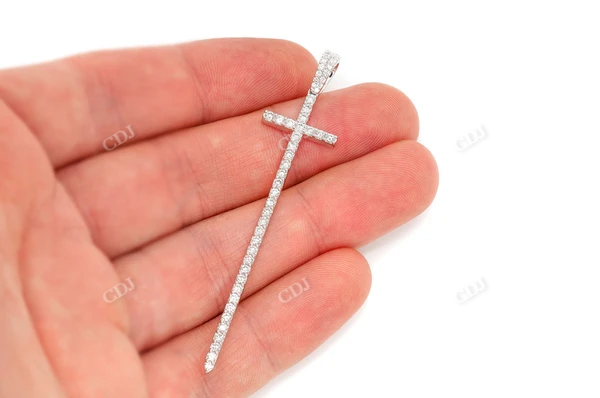 1.25CTW Diamond Point Cross Pendant customdiamjewel