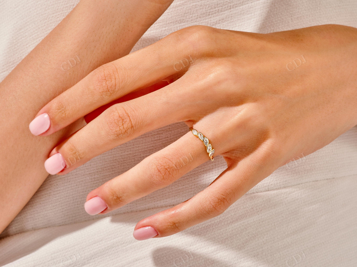 2.15CTW Vintage Oval Cluster Moissanite Bridal Ring Set customdiamjewel