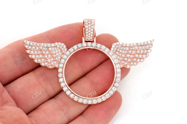 6.33CTW Wings Picture Memory Pendant customdiamjewel