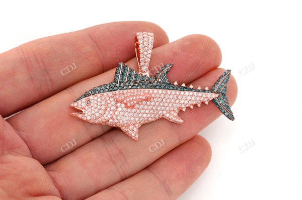 4.50CTW Hip Hop Bluefin Tuna Pendant customdiamjewel