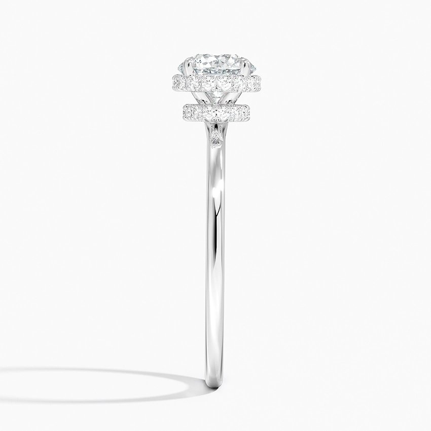 2.15CTW Double Hidden Halo Lab Grown Diamond Engagement Ring customdiamjewel