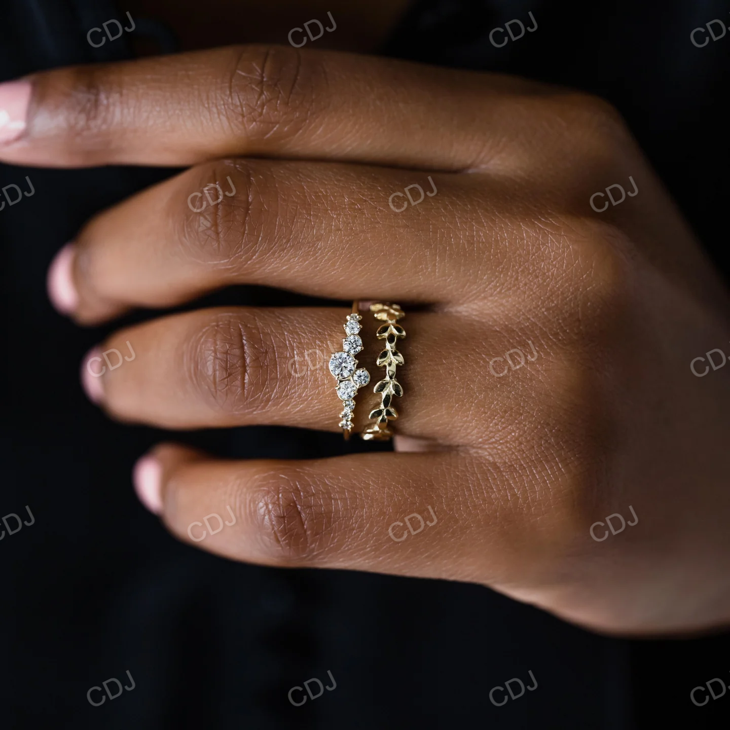 Simple Vine wedding Band customdiamjewel