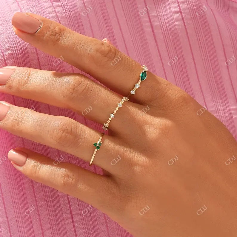 0.27CTW Round Cut Lab Grown Wedding Band customdiamjewel