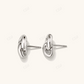 Linked Stud Earrings  customdiamjewel   