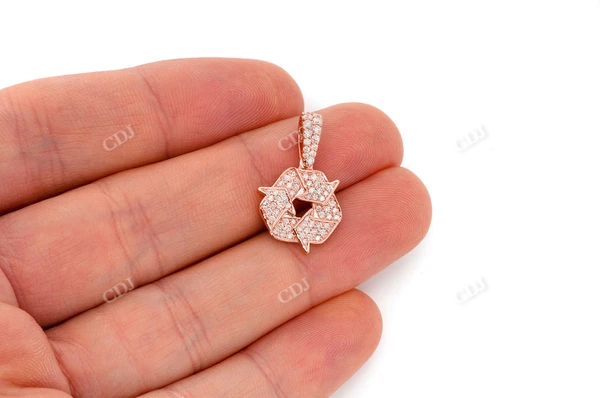 0.55CTW Recycle Symbol Pendant customdiamjewel