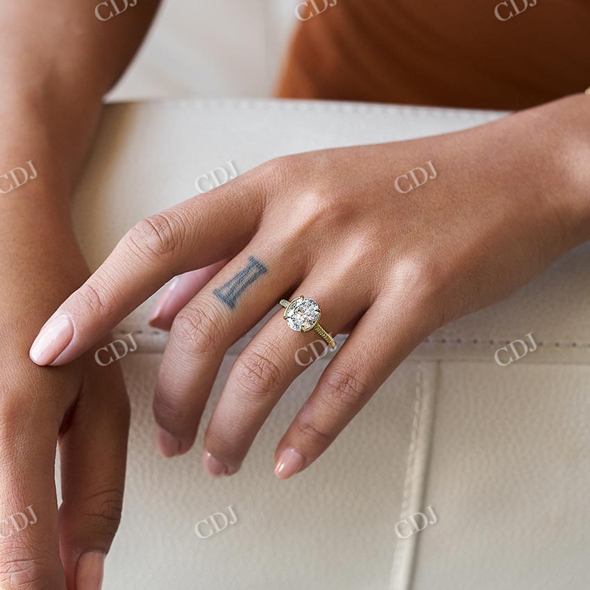 2CT Lab Grown Diamond Georgian Engagement Ring customdiamjewel