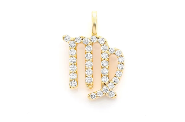 0.10CTW Diamond Virgo Zodiac Pendant customdiamjewel