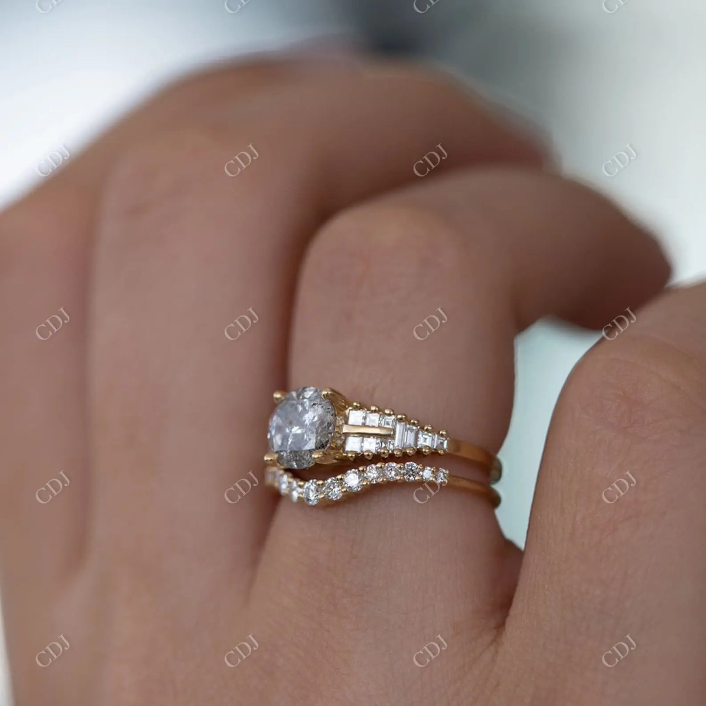 Curved 0.23CTW Natural Diamond Wedding Band customdiamjewel