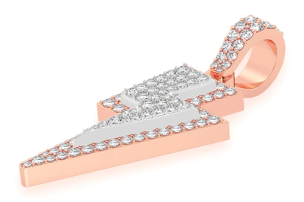 1.25CTW Blast Lightning Bolt Pendant customdiamjewel