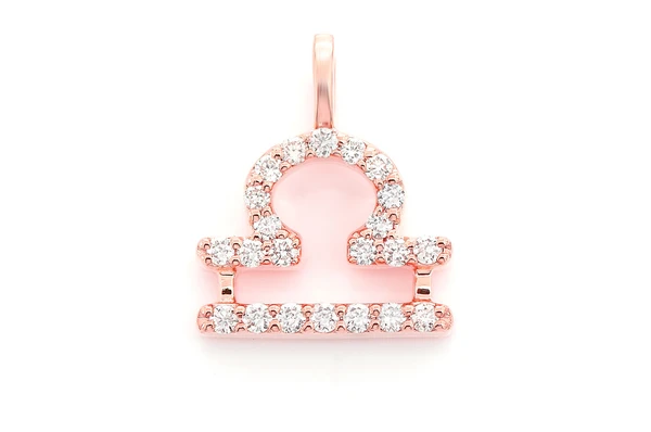 0.10CTW Libra Zodiac Hip Hop Pendant customdiamjewel