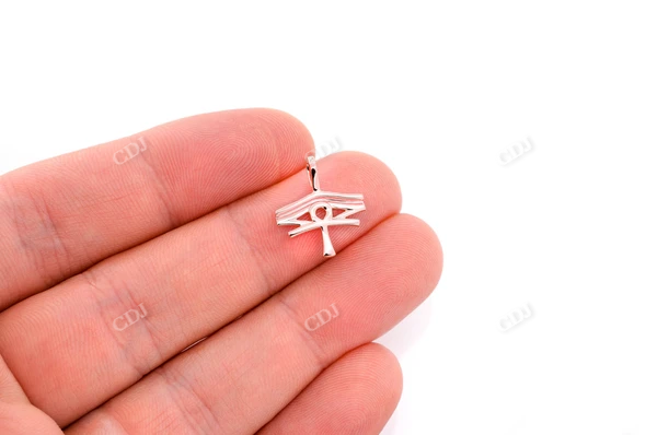 Solid Eye Of Ra Ankh Pendant customdiamjewel