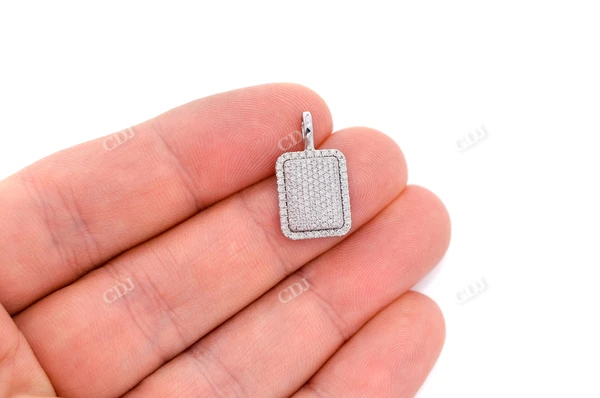 0.60CTW Pave Pillow Pendant customdiamjewel
